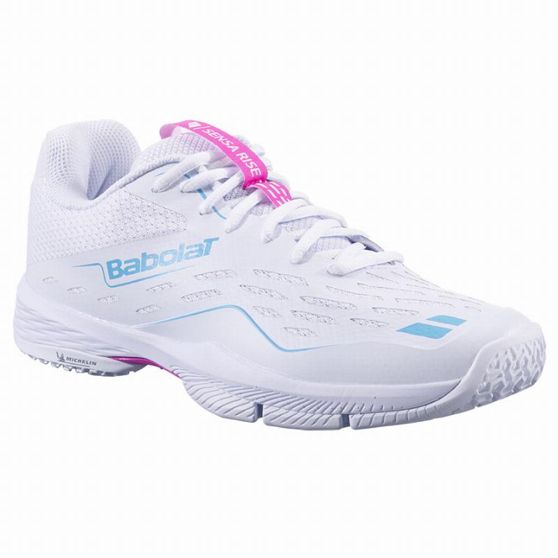 Zapatillas Babolat Sensa Rise Blanco Rosa Mujer