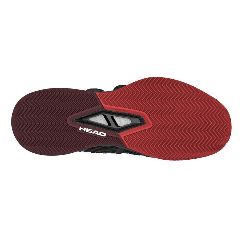 Head Endure Pro BOA Clay Shoes Black Red