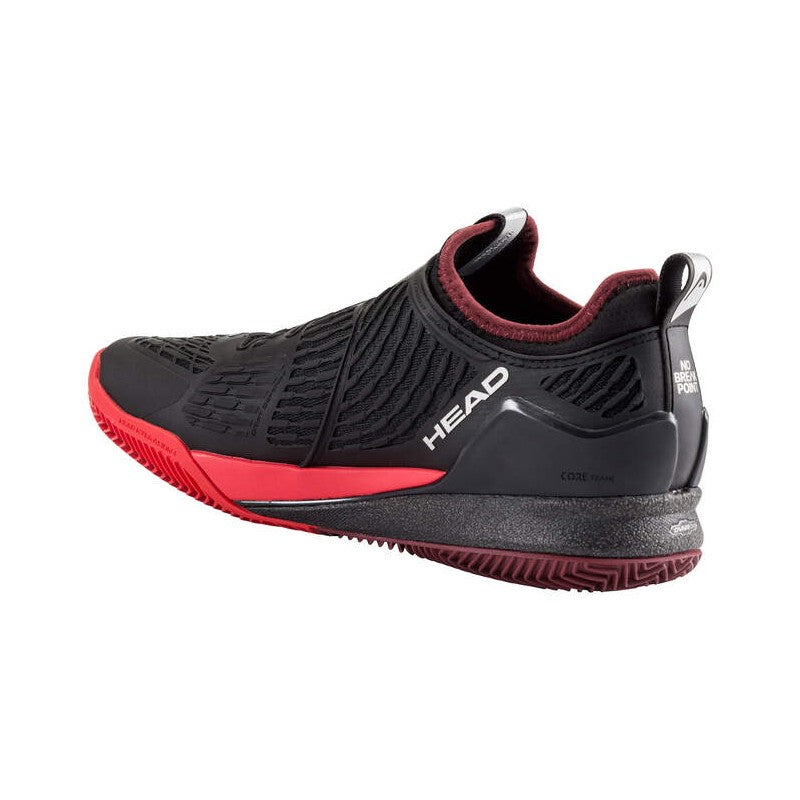 Head Endure Pro BOA Clay Shoes Black Red