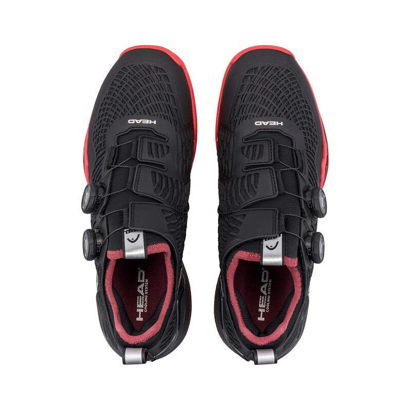 Head Endure Pro BOA Clay Shoes Black Red