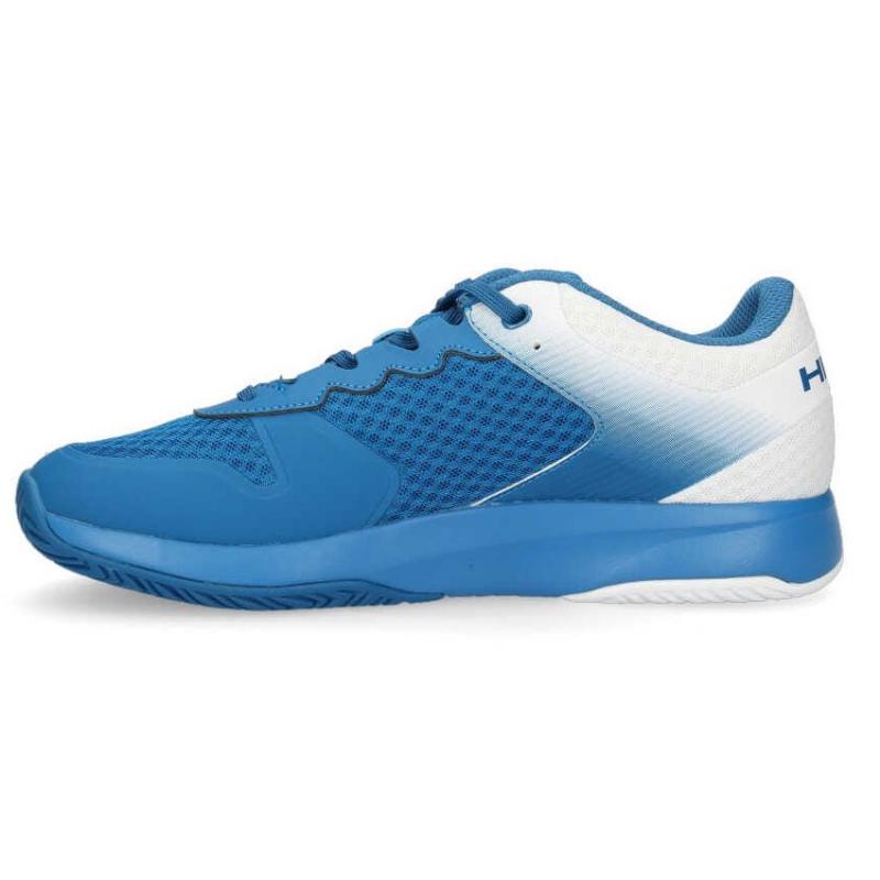 Tête sprint cour bleu blanc blue palel bneakers