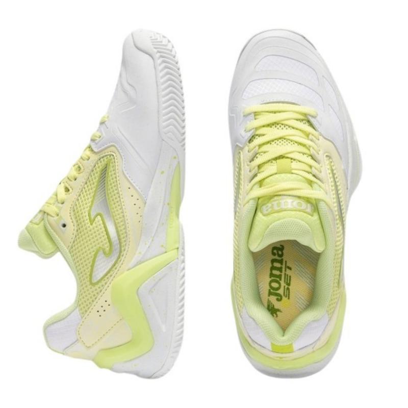 Zapatillas Joma Set 2611 Blanco Amarillo Mujer