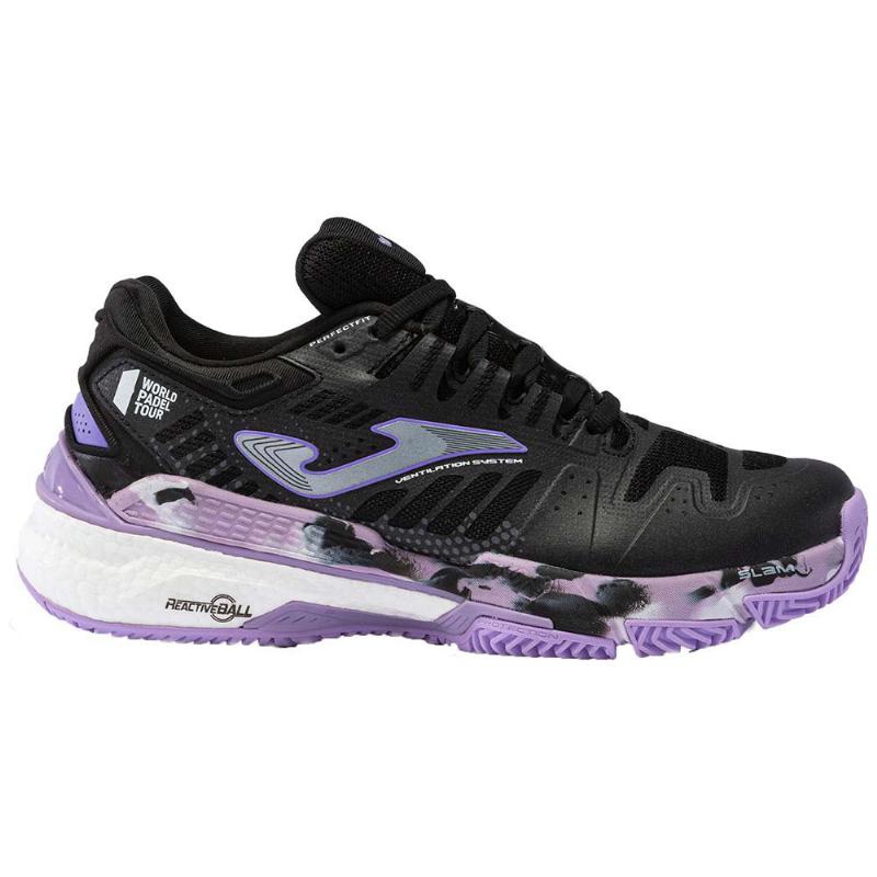 Joma Wpt Slam 2301 Black Purple Woman Sneakers