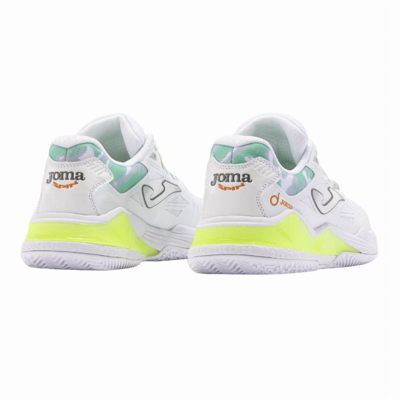 Joma Spin 2402 White Green Woman Sneakers