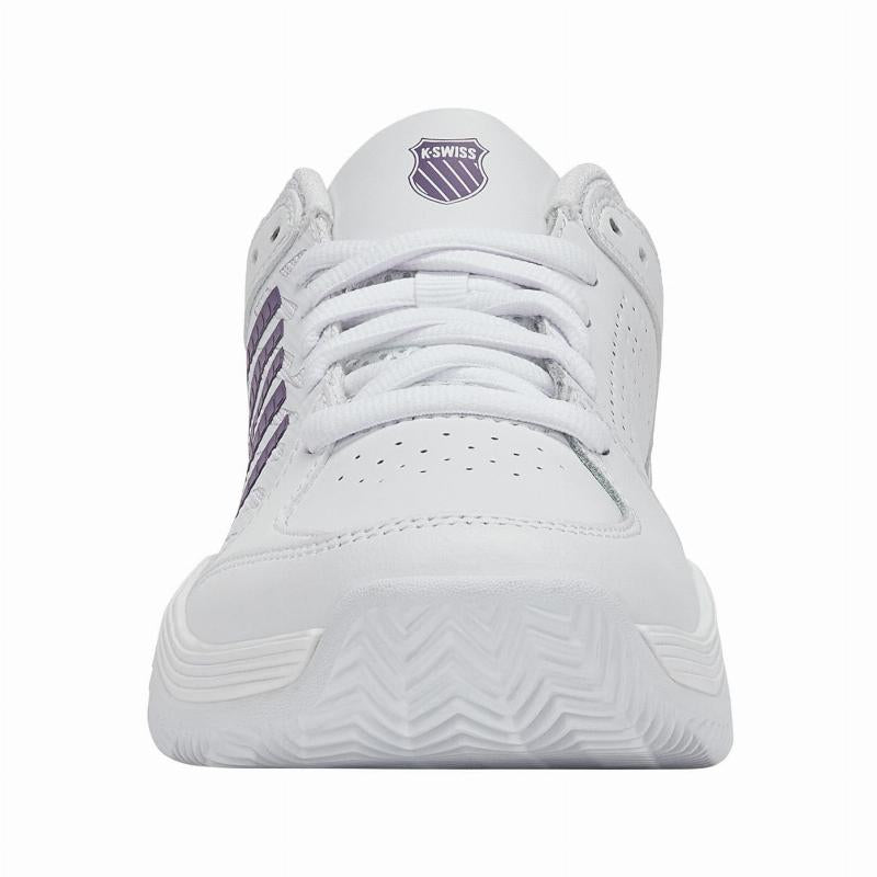 Zapatillas Kswiss Court Express 2 Clay Blanco Lavanda Mujer