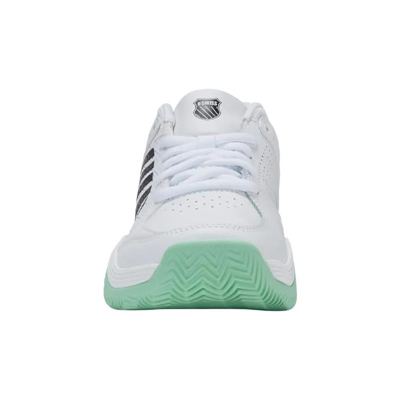Zapatillas Kswiss Court Express 2 Clay Blanco Menta Negro Mujer