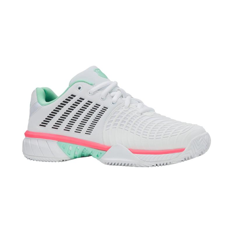 Zapatillas Kswiss Express Light 3 HB Clay Blanco Menta Rosa Mujer