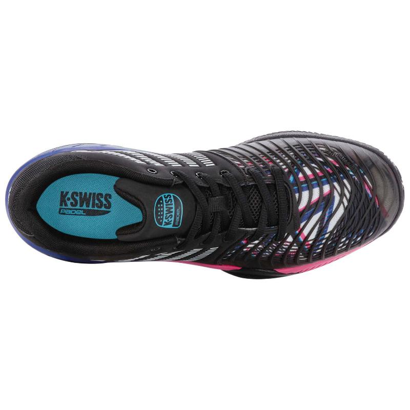 Kswiss Express Light 3 HB Padel Shoes Black Blue Pink Neon