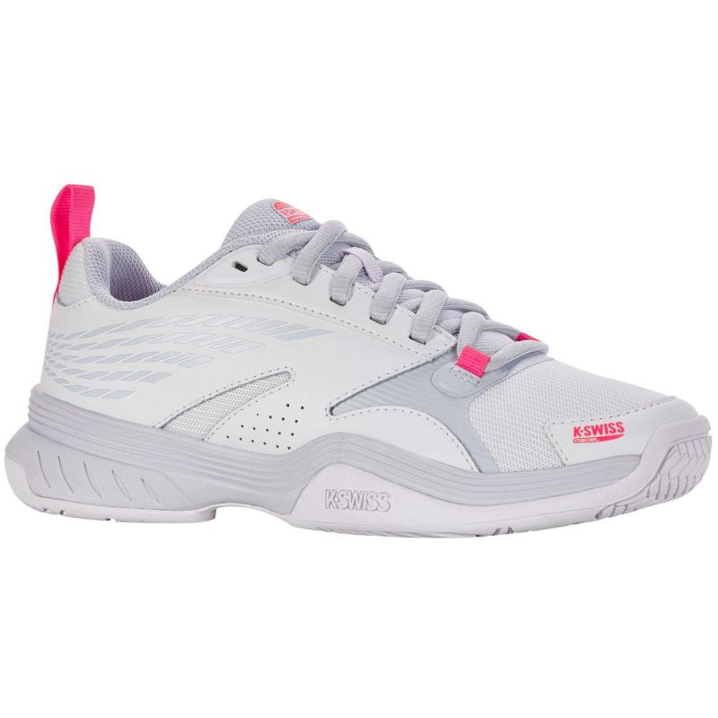 Zapatillas Kswiss Speedex Padel Blanco Rosa Neon Mujer