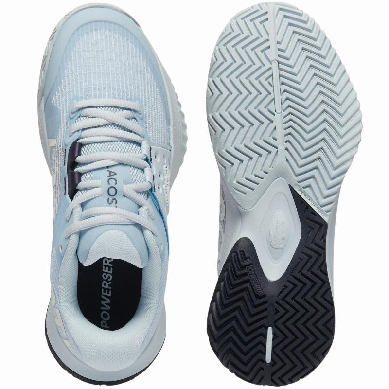 Zapatillas Lacoste Power Server 125 Azul Claro Mujer