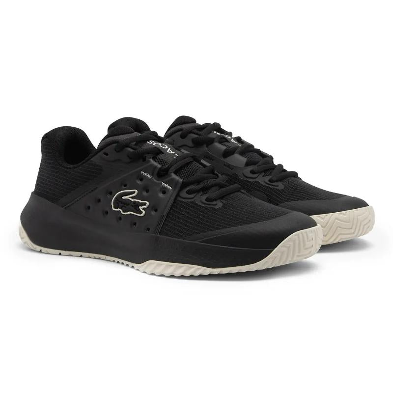Zapatillas Lacoste Power Serve Negro Blanco Mujer