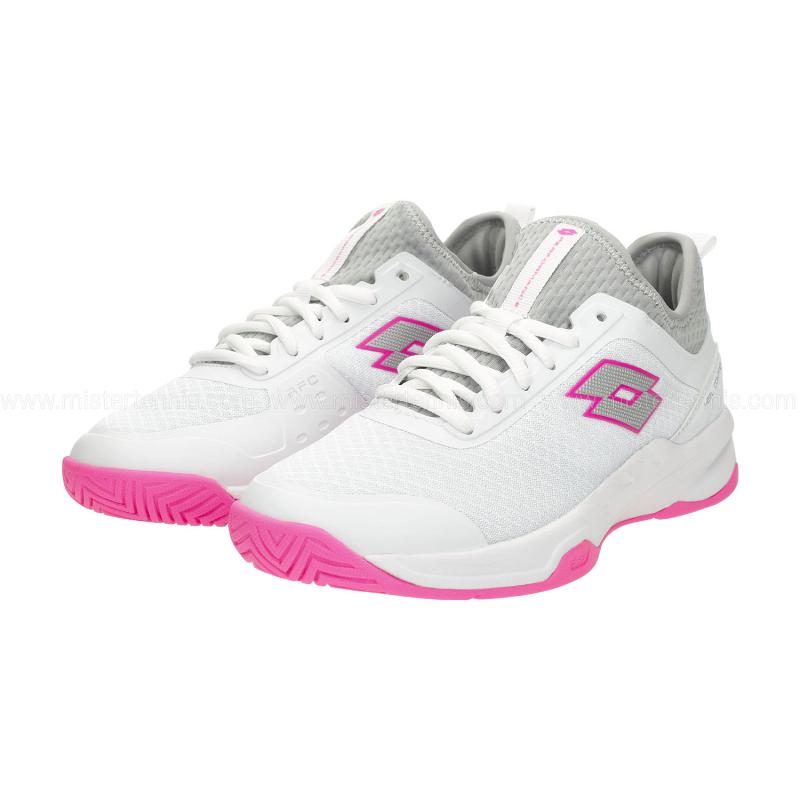 Lotto Mirage 500 II White Metallic Fuchsia Women's Sneakers