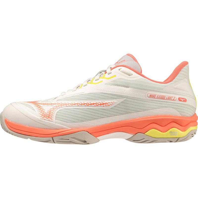 Zapatillas Mizuno Wave Exceed Light 2 AC Blanco Coral Mujer