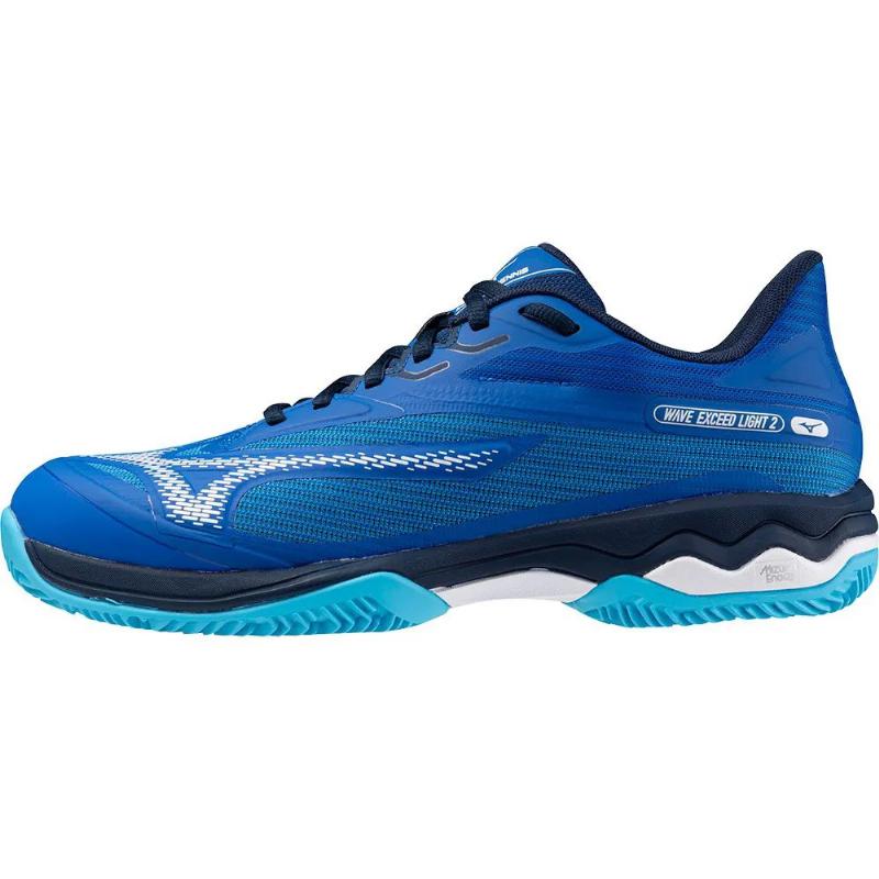 Zapatillas Mizuno Wave Exceed Light 2 Clay Azul Blanco