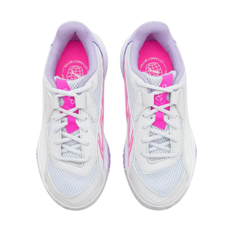 Zapatillas Puma Nova Court Plata Blanco Violeta Mujer