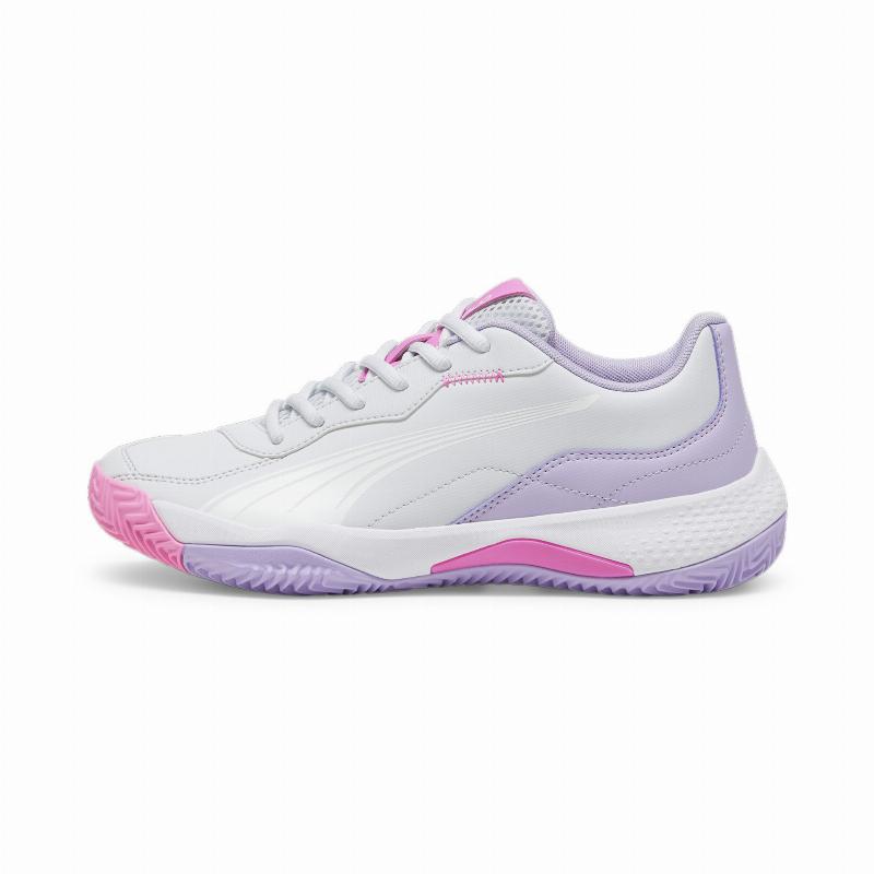 Zapatillas Puma Nova Smash Gris Blanco Violeta Mujer