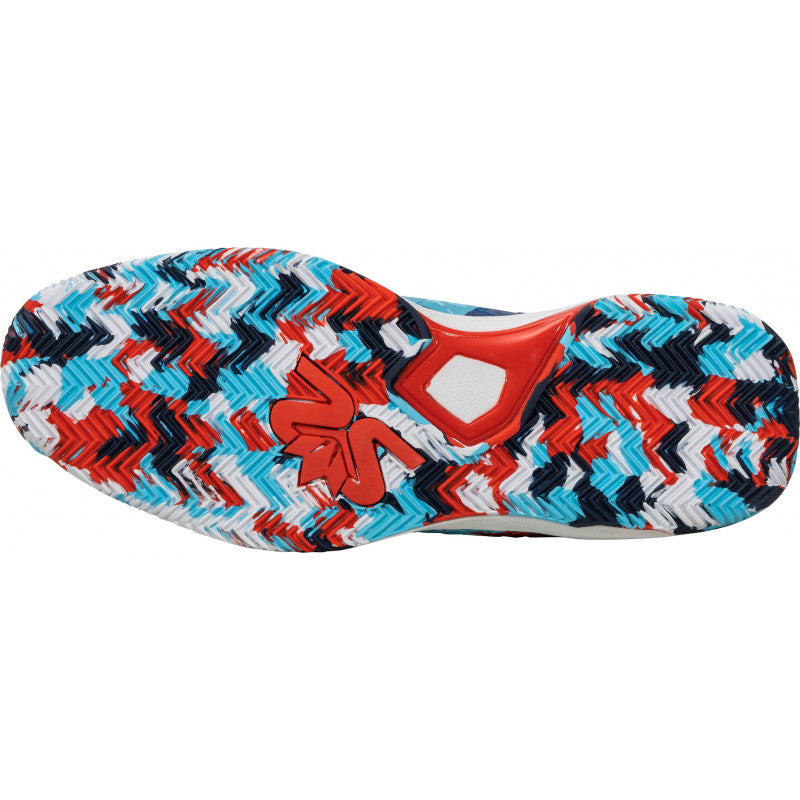 Salming Rebel Camo White Red Blue Bneakers