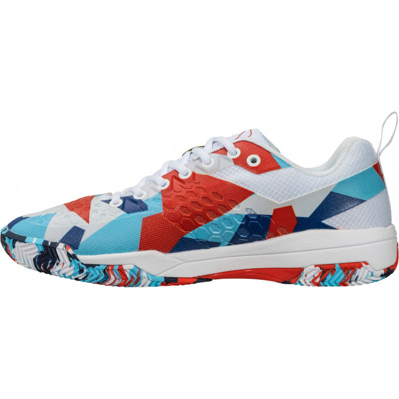 Salming Rebel Camo White Red Blue Bneakers