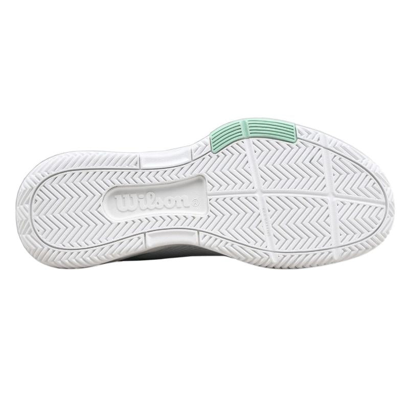 Baskets Wilson Courtglide blanches aigue-marine pour femmes