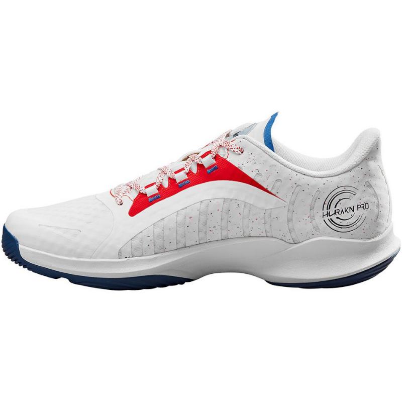 Zapatillas Wilson Hurakn Pro Blanco Rojo Azul