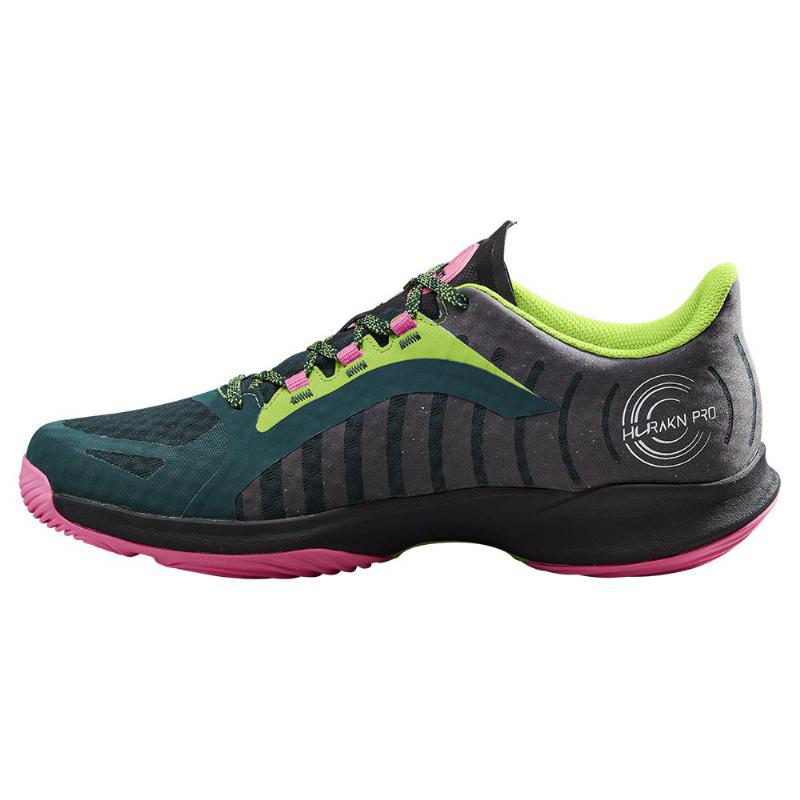 Zapatillas Wilson Hurakn Pro Verde Negro Mujer