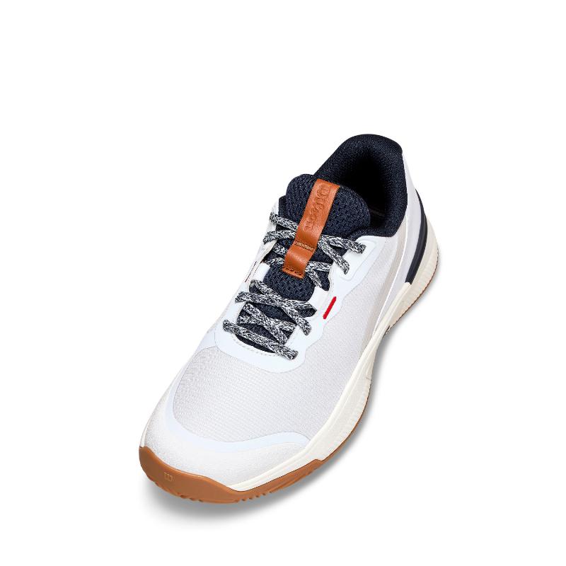 Zapatillas Wilson Intrigue Pro Clay Blanco Azul Oscuro Mujer