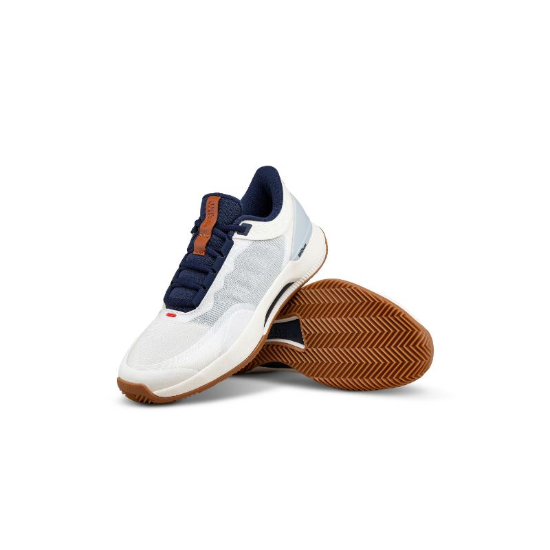 Zapatillas Wilson Intrigue Tour Clay Blanco Vainilla Azul Marino Mujer