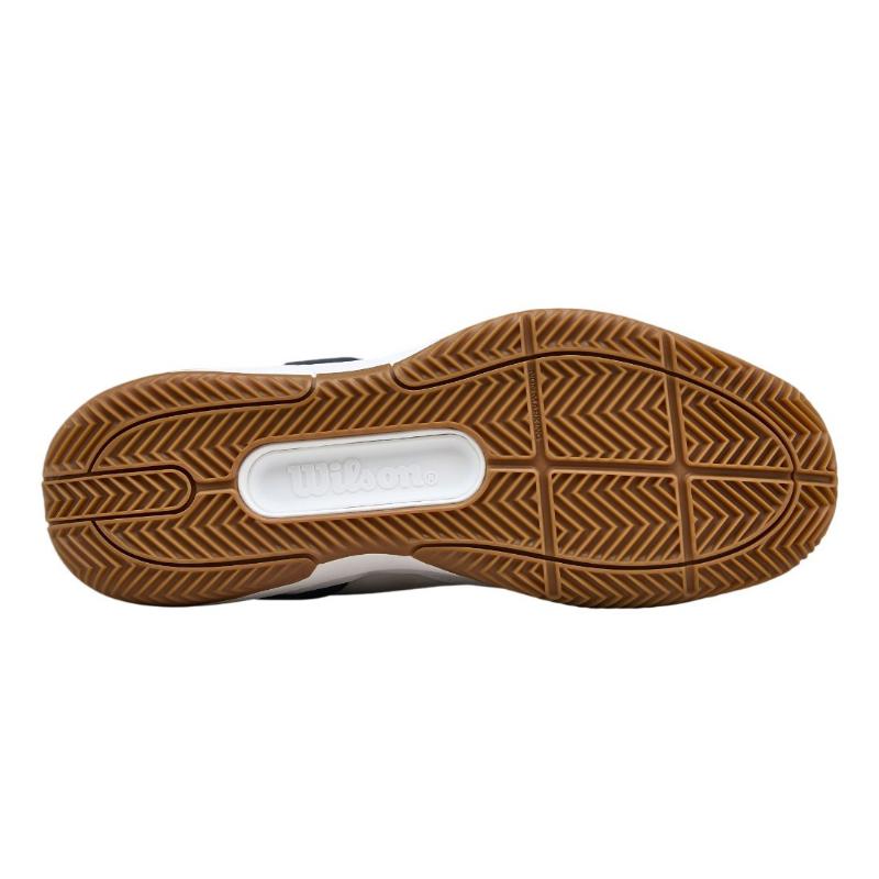Zapatillas Wilson Rush Pro 5 Clay Blanco Azul Marino