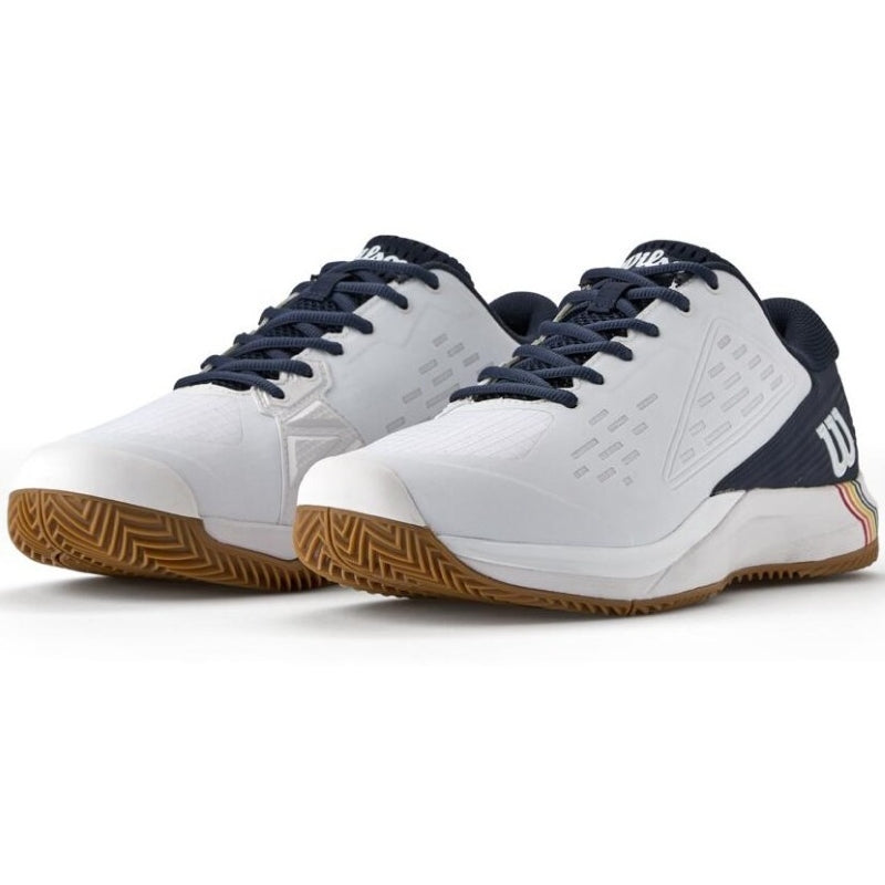 Zapatillas Wilson Rush Pro Ace Clay Blanco Azul Marino