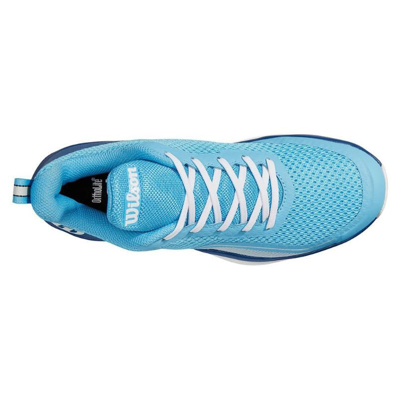 Zapatillas Wilson Rush Pro Lite Azul Royal Cielo Blanco Mujer