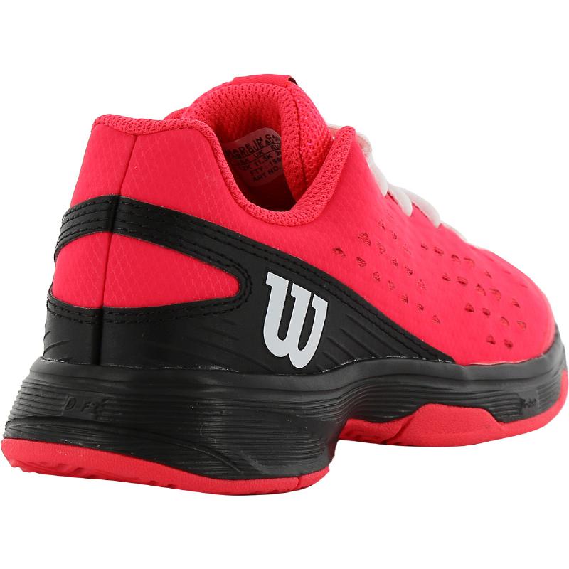 Zapatillas Wilson Rush Pro Rosa Negro Blanco Junior