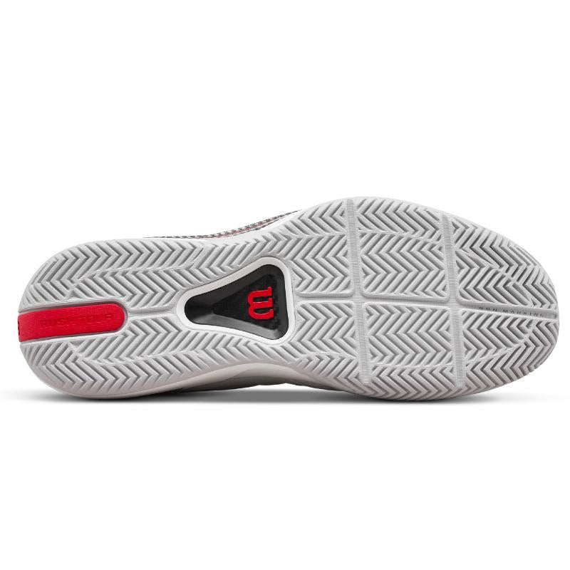 Zapatillas Wilson Rush Tour 5 CTC Blanco Rojo